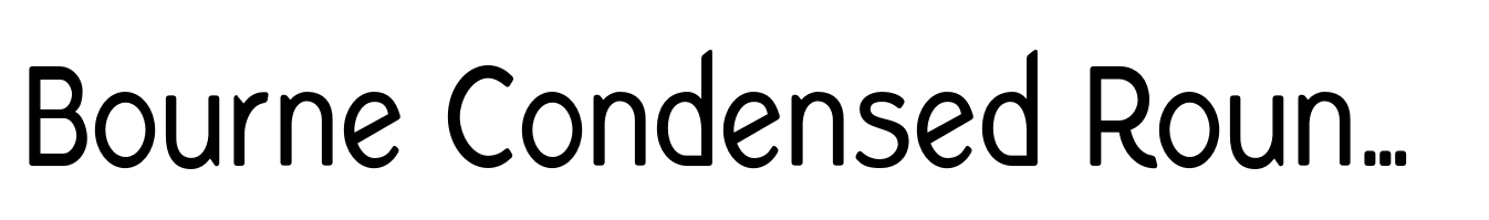 Bourne Condensed Rounded Light